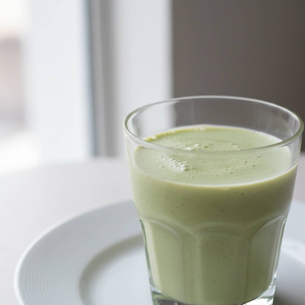 matcha protein shake with whey