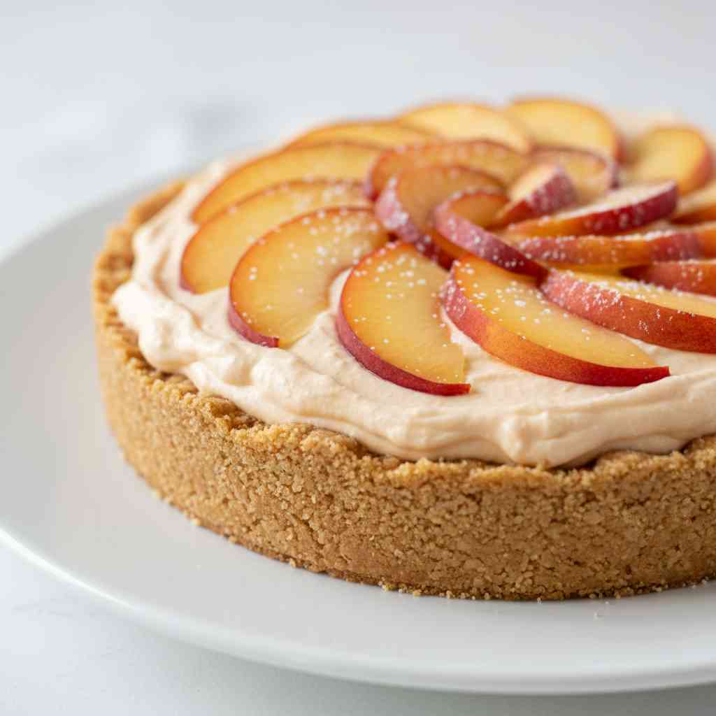 No Bake Peach Cream Pie 2 No Bake Peach Cream Pie