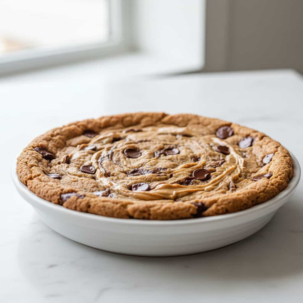 peanut butter chocolate chip cookie pie