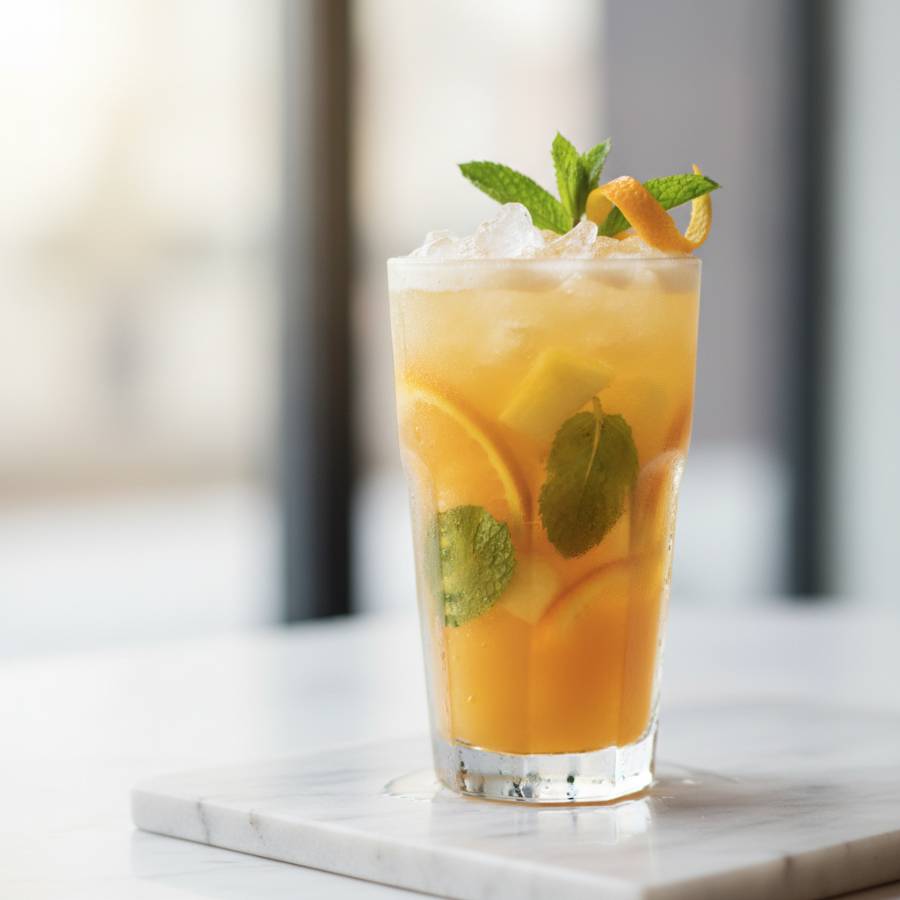 pineapple orange mint refresher zesty summer drink featured - Pineapple orange mint refresher zesty summer drink
