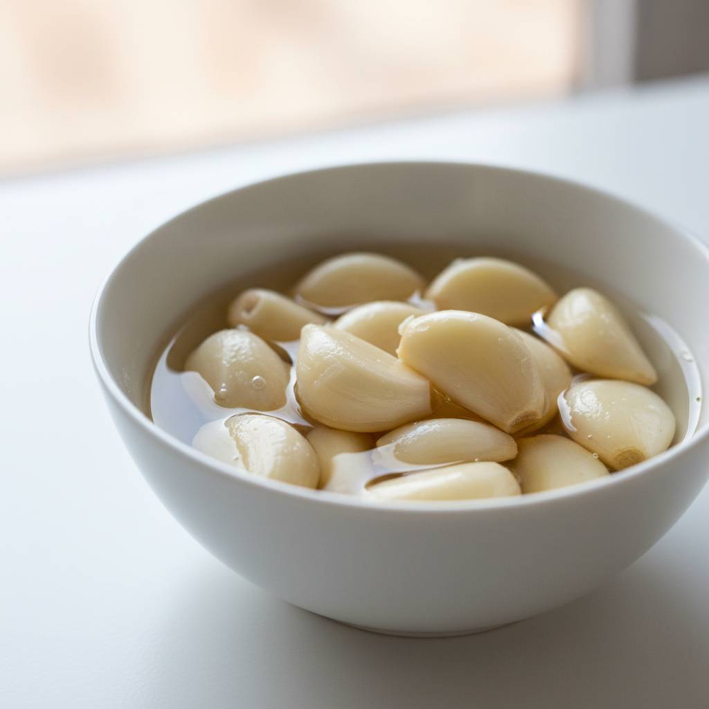 Preserve Garlic Cloves Raw