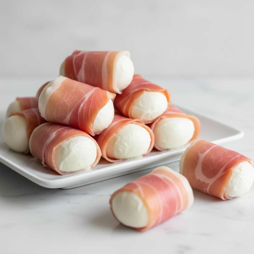 Prosciutto Wrapped Mozzarella Bites