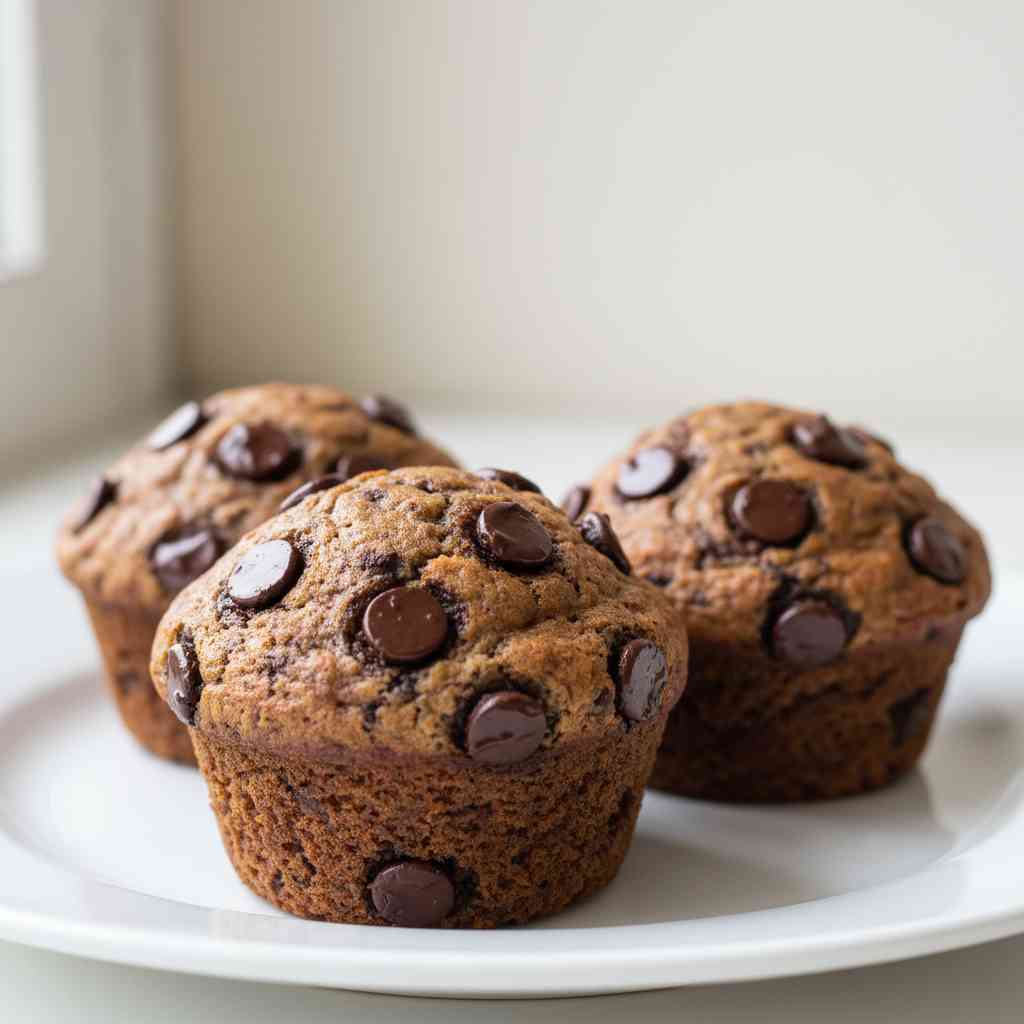 protein muffins with chocolate chips