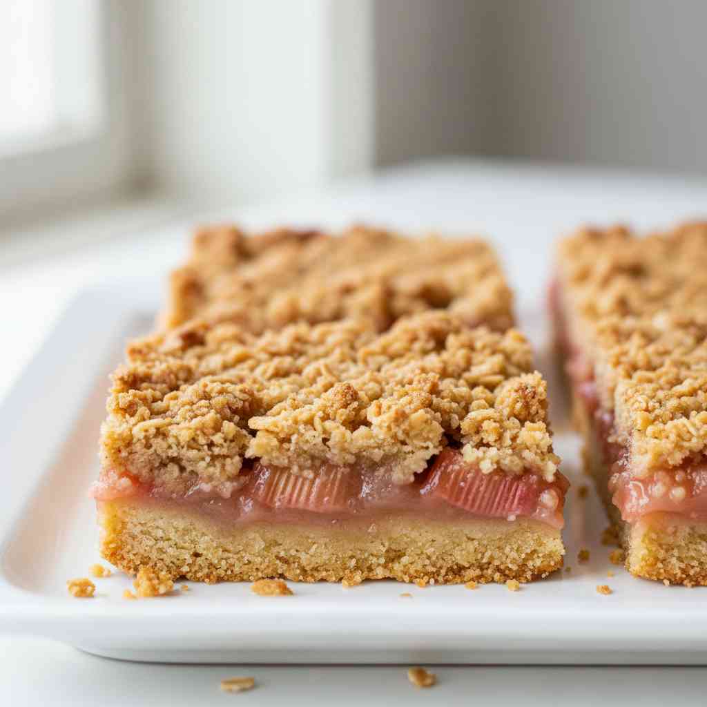 Rhubarb Crumble Bars
