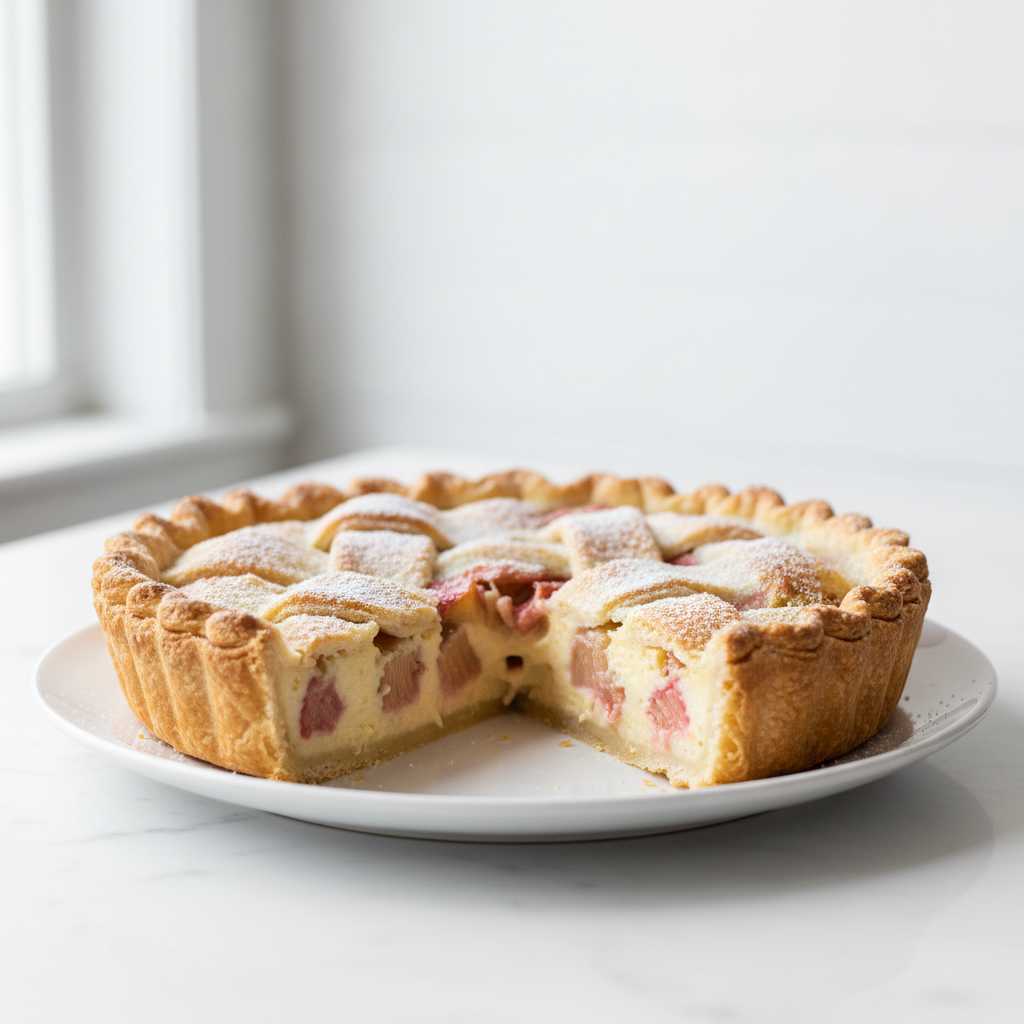 Rhubarb Custard Pie 2 Rhubarb Custard Pie