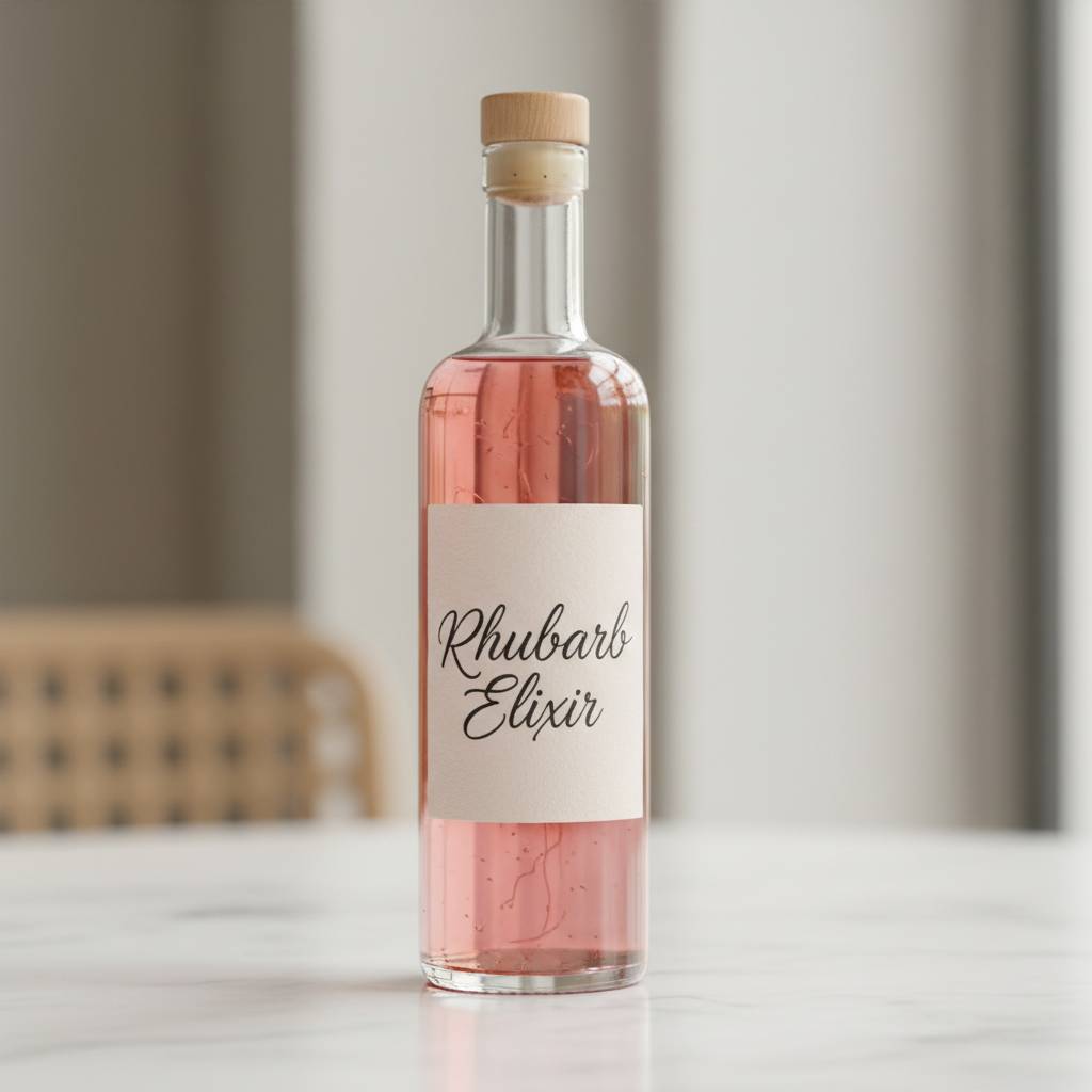 Rhubarb Liqueur 2 Rhubarb Liqueur