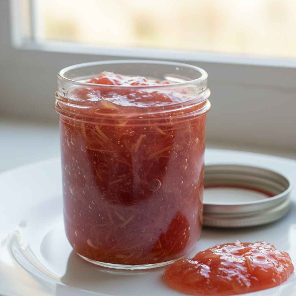 Simple Homemade Rhubarb Jam