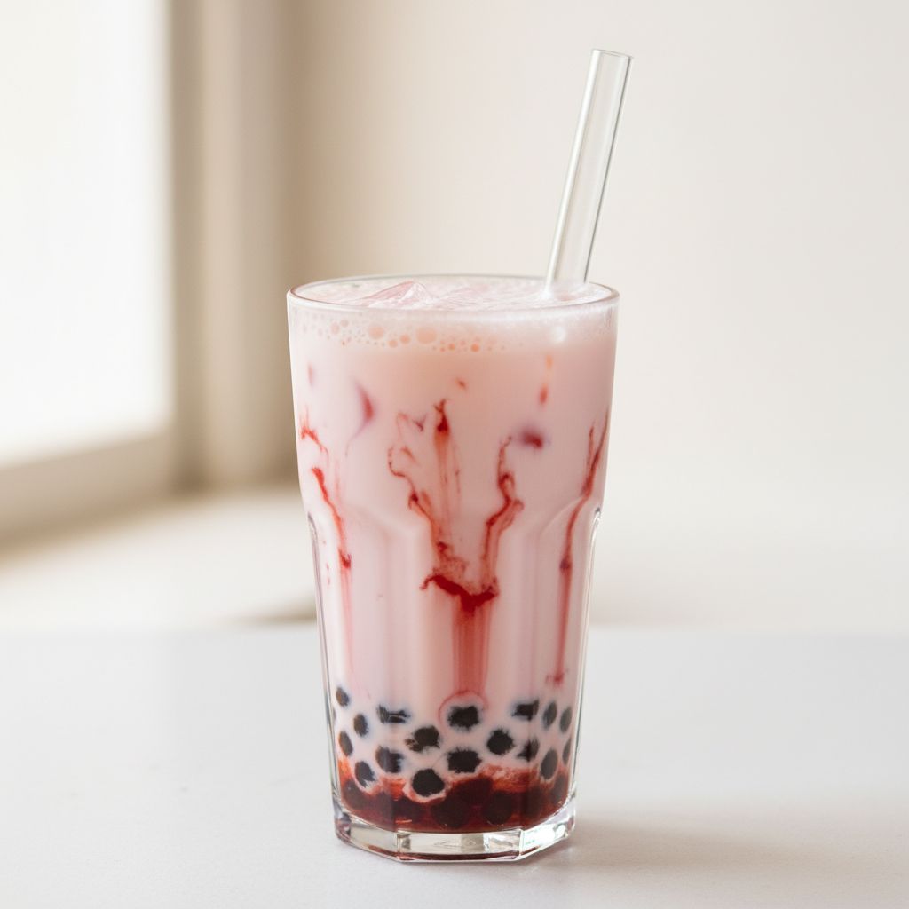 Strawberry Bubble Milk Tea