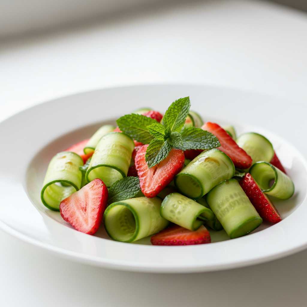 Strawberry Cucumber Salad 2 Strawberry Cucumber Salad