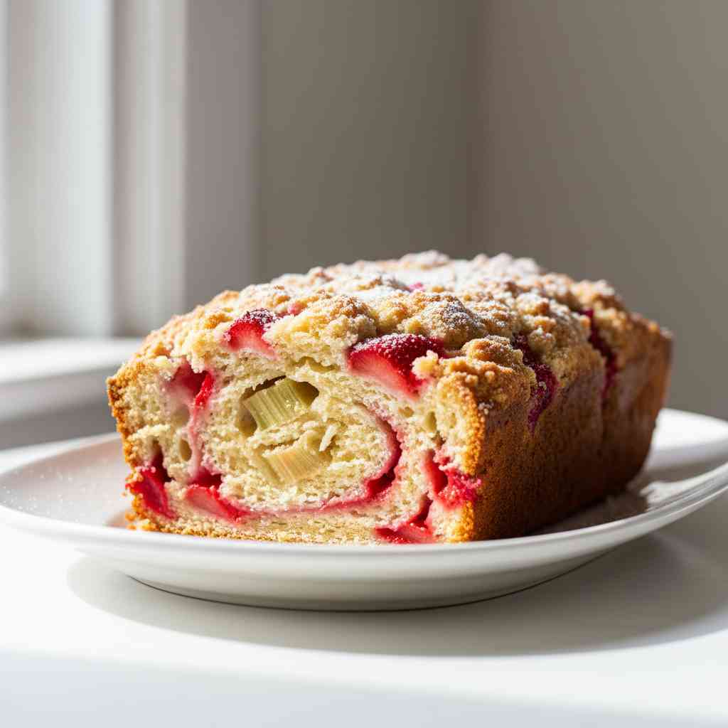 Strawberry Rhubarb Bread 2 Strawberry Rhubarb Bread