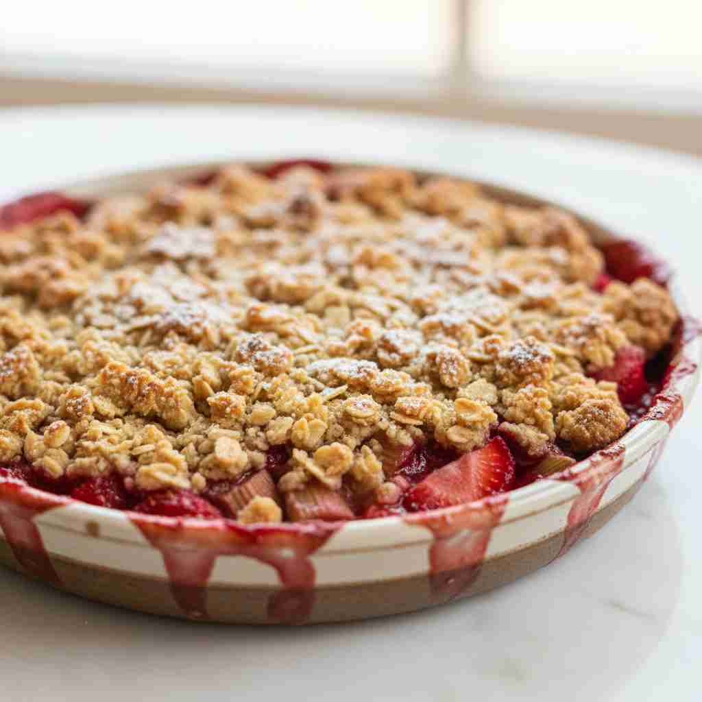 Strawberry Rhubarb Crumble