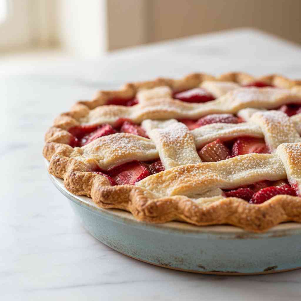 Strawberry Rhubarb Pie 2 Strawberry Rhubarb Pie