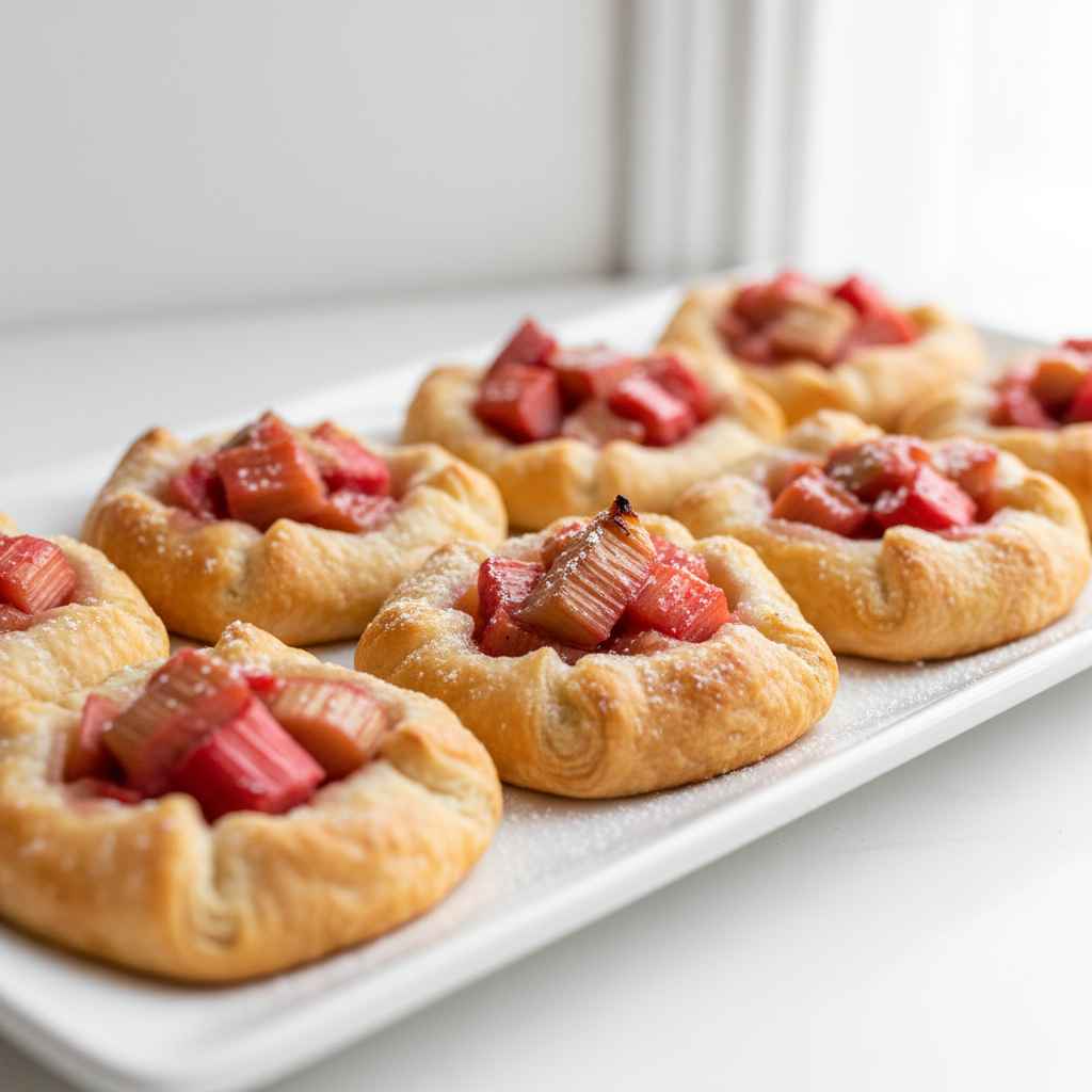 Super Easy Rhubarb Tarts
