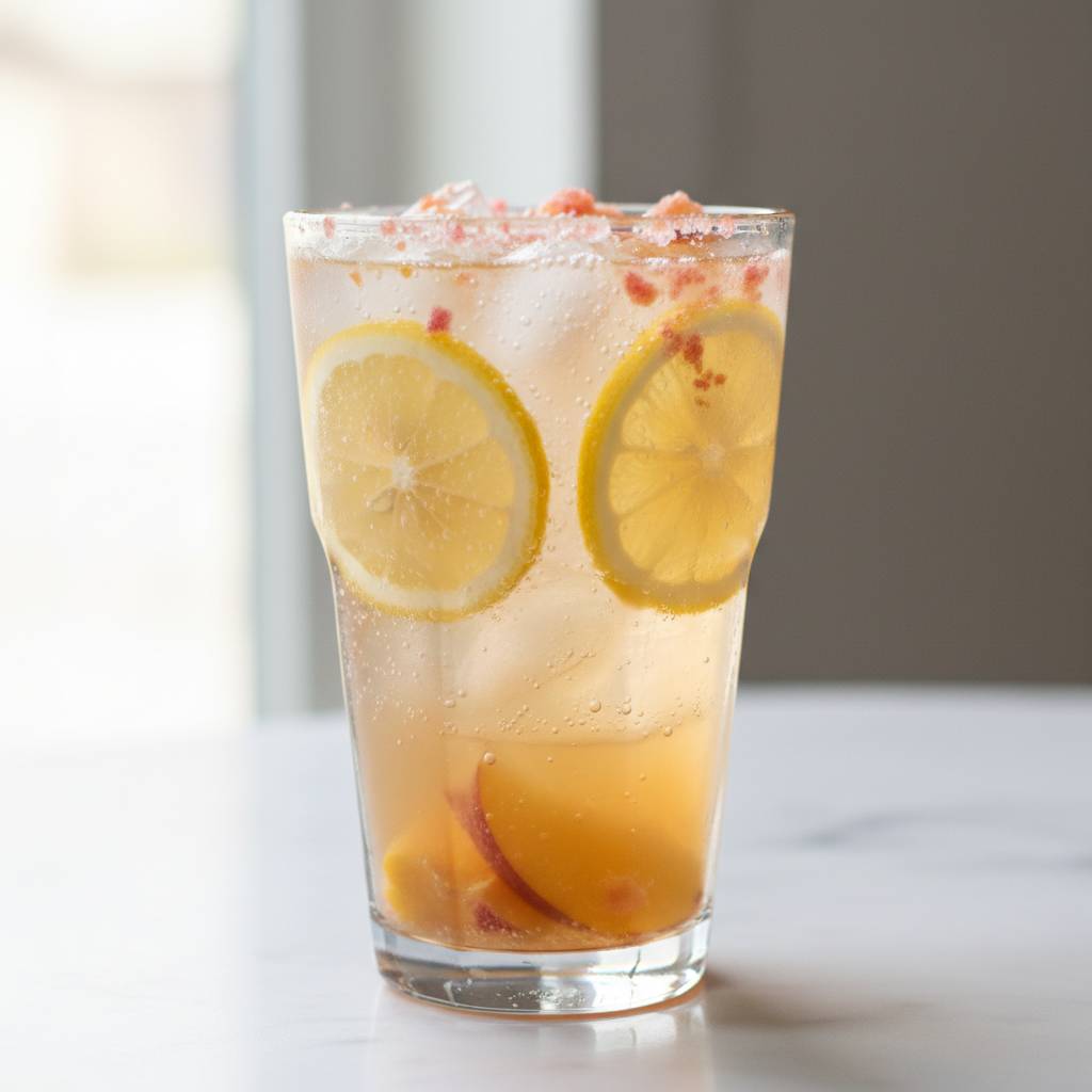 Sweet Tart Peach Lemonade