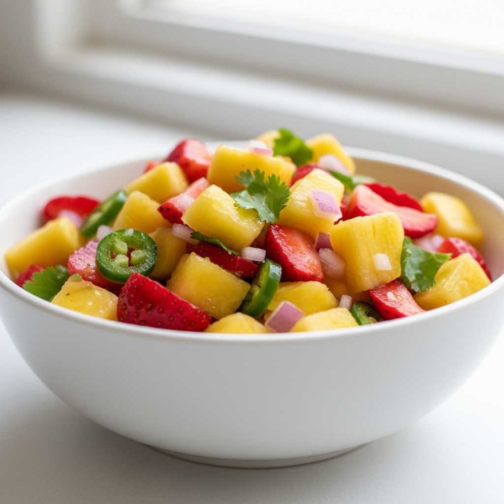 Tangy Pineapple Strawberry Salsa