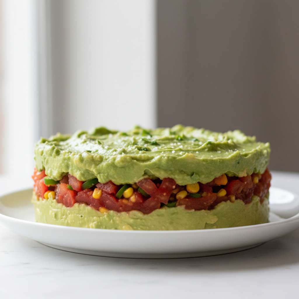 Triple Layer Guacamole Salsa Party Dip