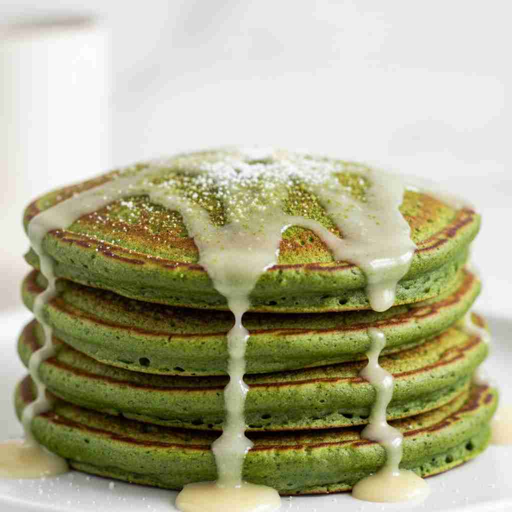 vegan matcha pancakes recipe