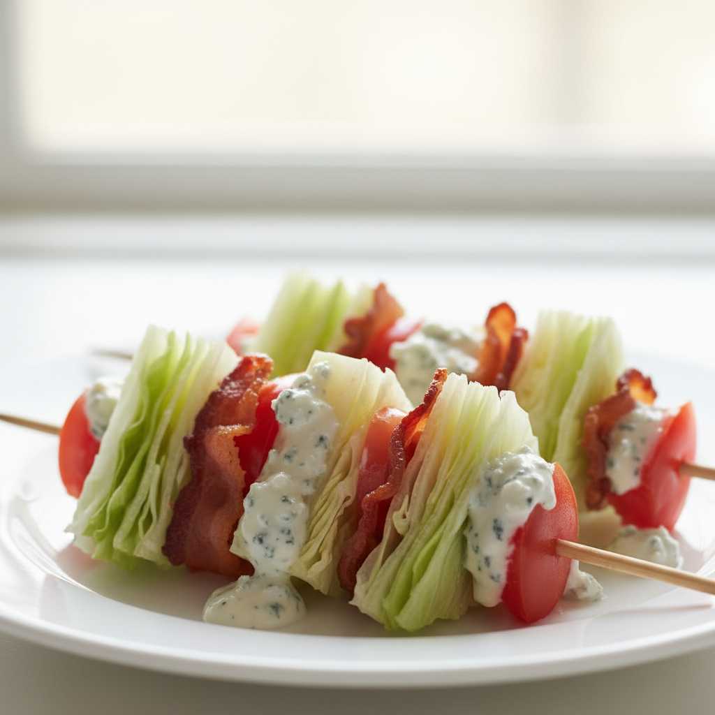 Wedge Salad on a Stick