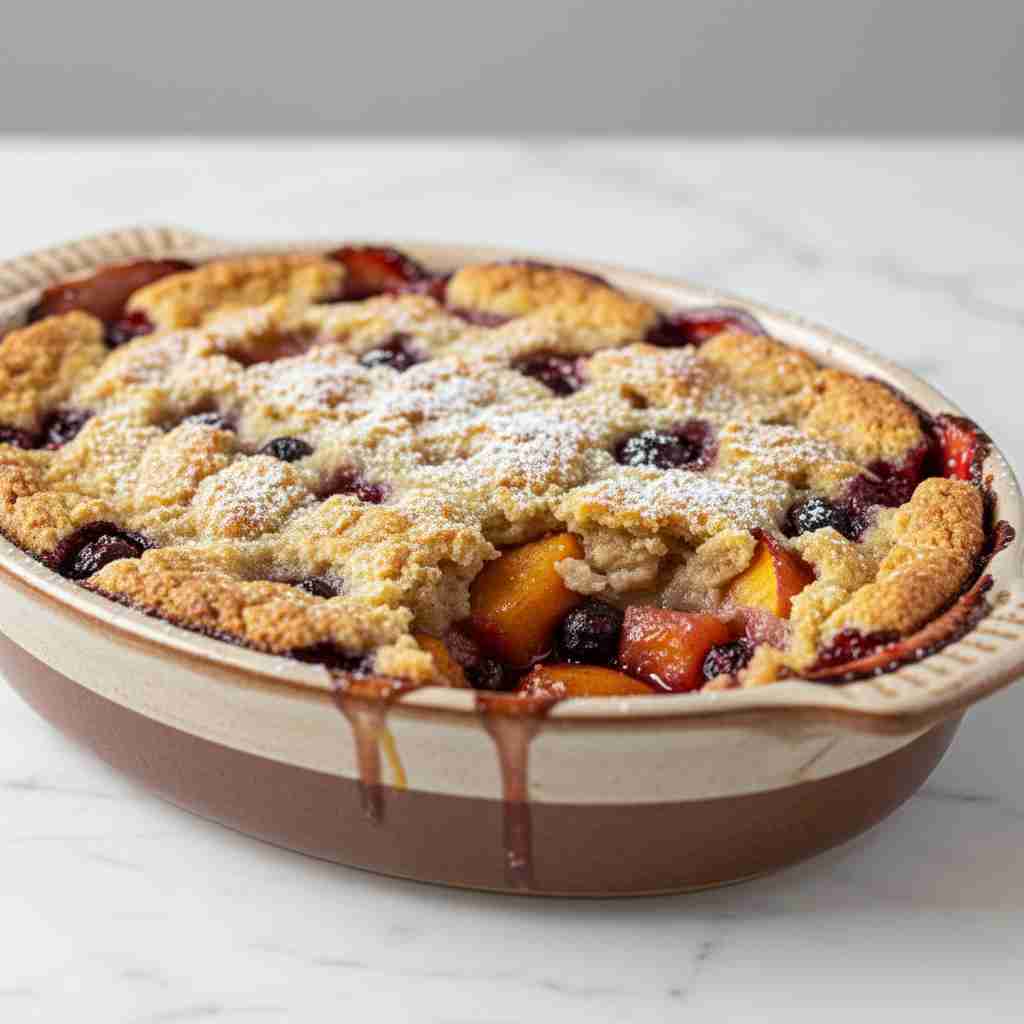 Blueberry Nectarine Cobbler