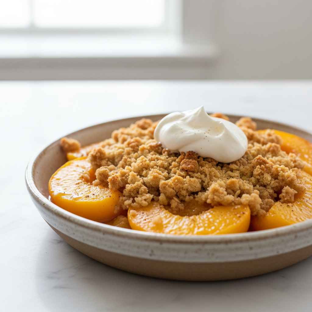 Desserts with Canned Peaches