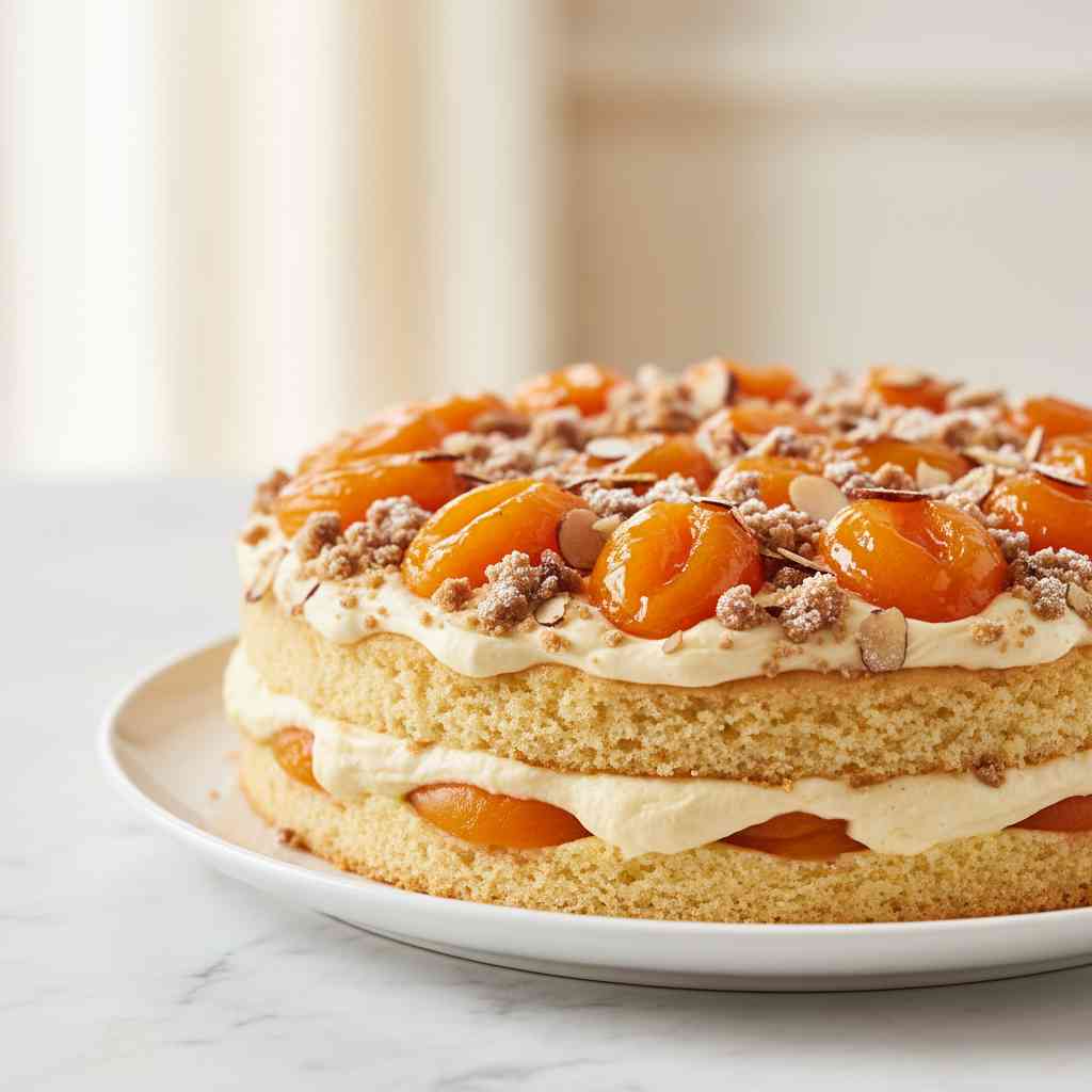 Effortless Apricot Delight Cake