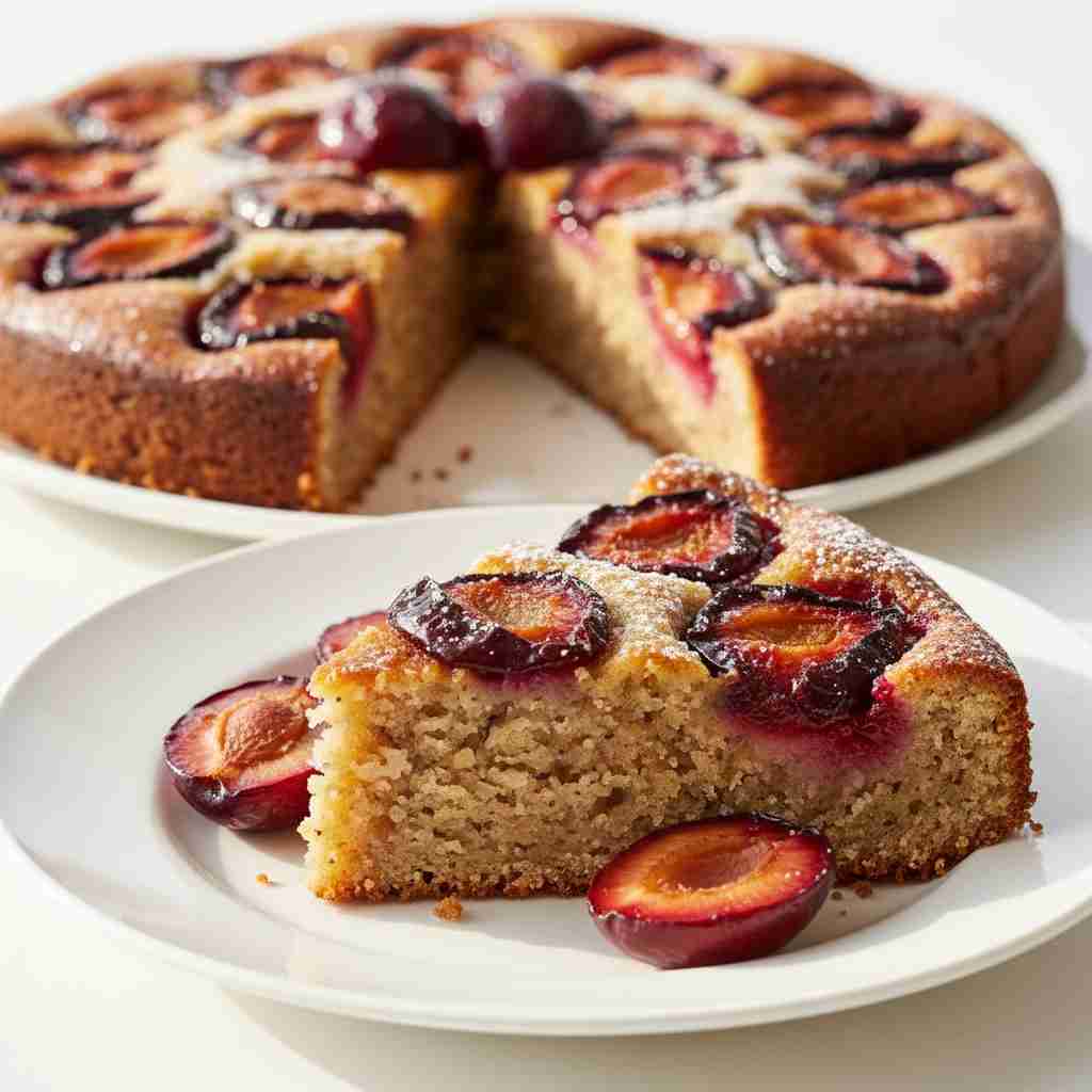 Honey Roasted Plum Cake 2 Honey Roasted Plum Cake