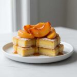 Lemon Bars Caramelized Nectarines