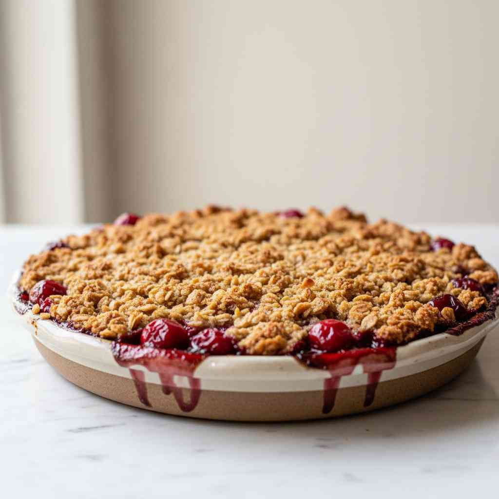 Old Fashioned Cherry Crisp