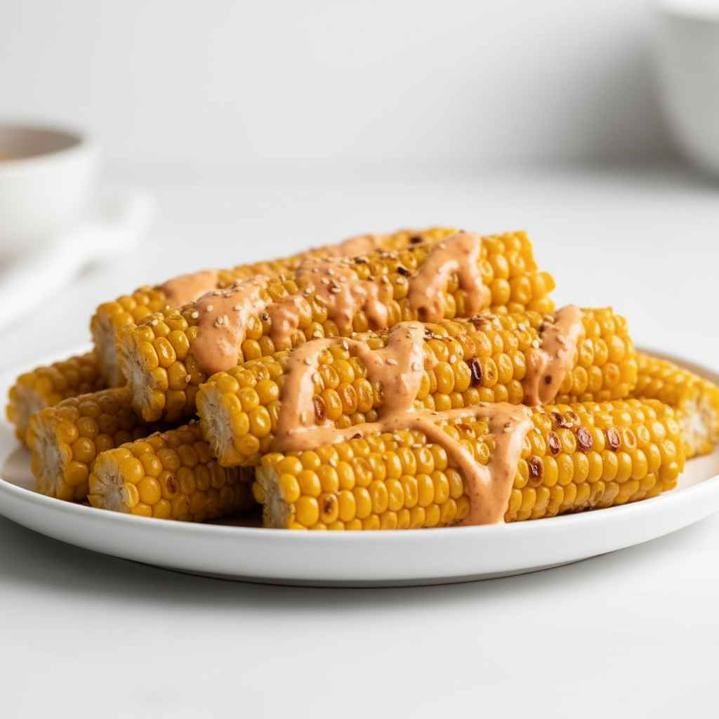Spicy Korean Mayo Corn Ribs