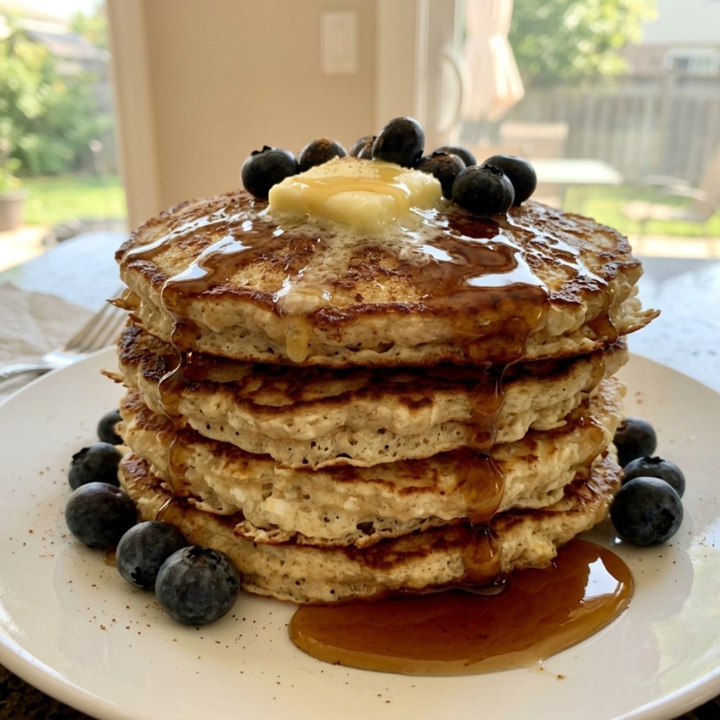 3-Ingredient High-Protein Cottage Cheese Pancakes