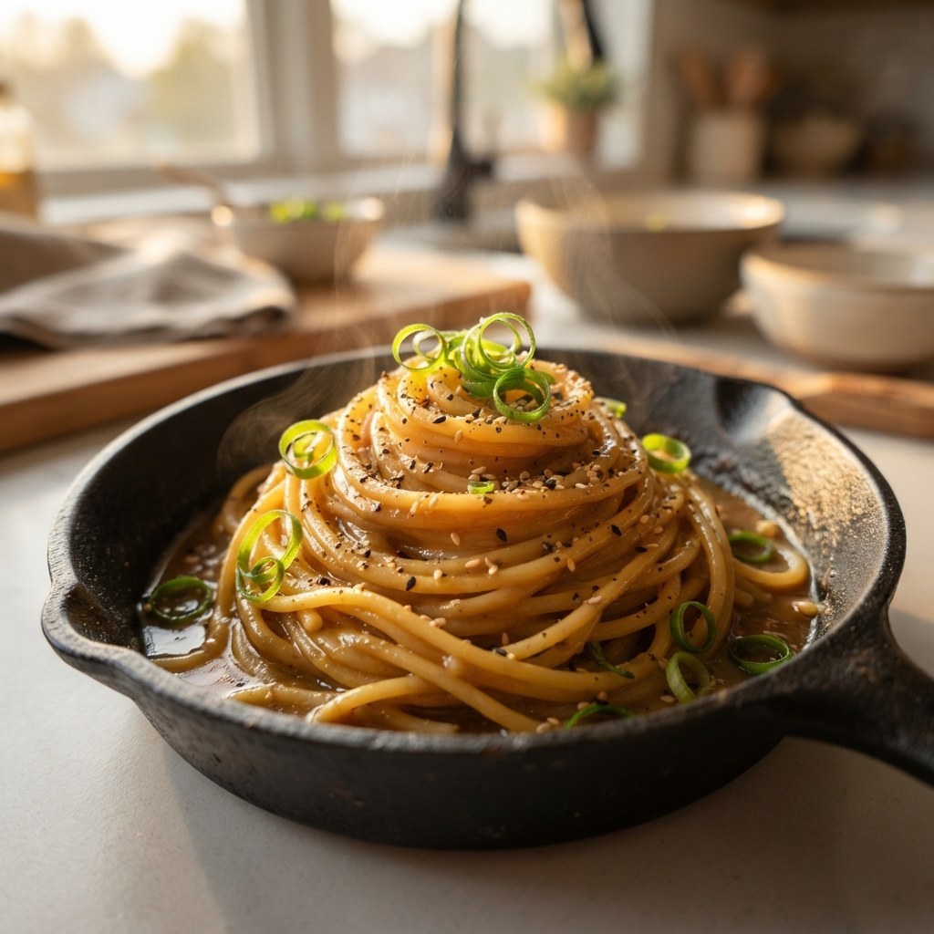5-Ingredient Savory Miso Butter Pasta 1 5-Ingredient Savory Miso Butter Pasta