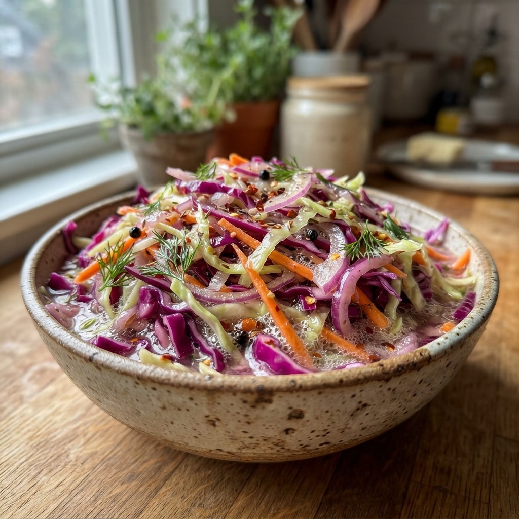 Tangy Homemade Fermented Cabbage Slaw for Gut Health 2 Tangy Homemade Fermented Cabbage Slaw for Gut Health
