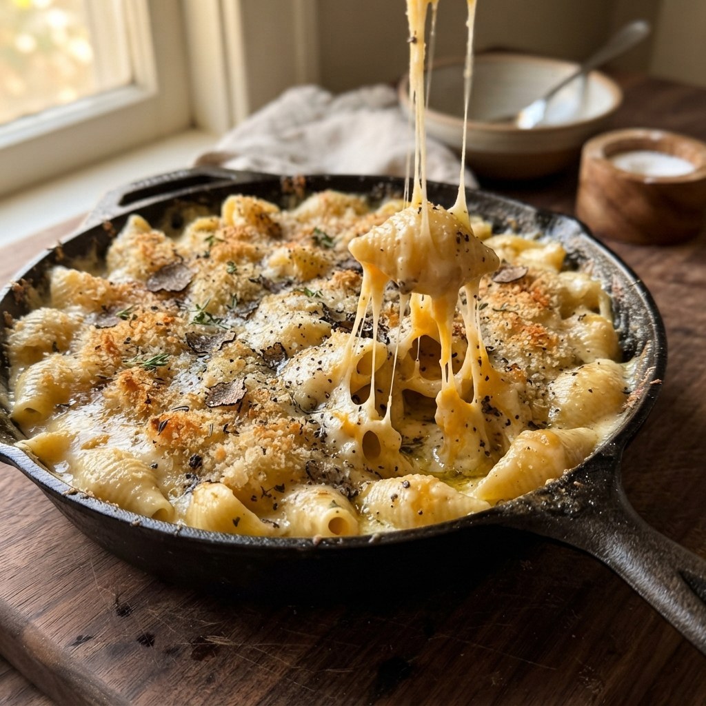 Ultra-Creamy Baked Truffle Mac and Cheese for the Holidays 2 Ultra-Creamy Baked Truffle Mac and Cheese for the Holidays